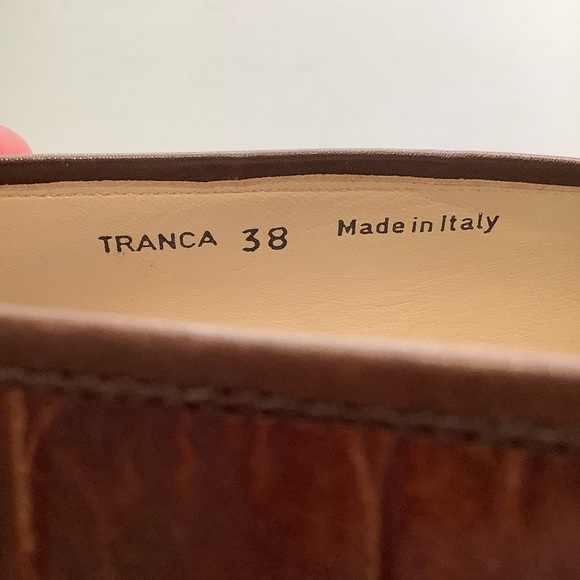 BALLY Brown Tranca Italian Leather & Suede Loafers Size 38 - Picture 10 of 12